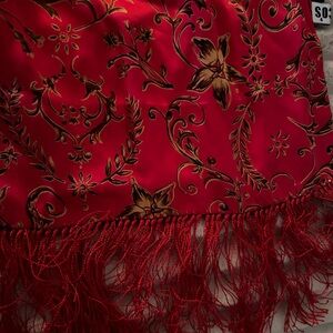 Vintage red scarf, CHICOS